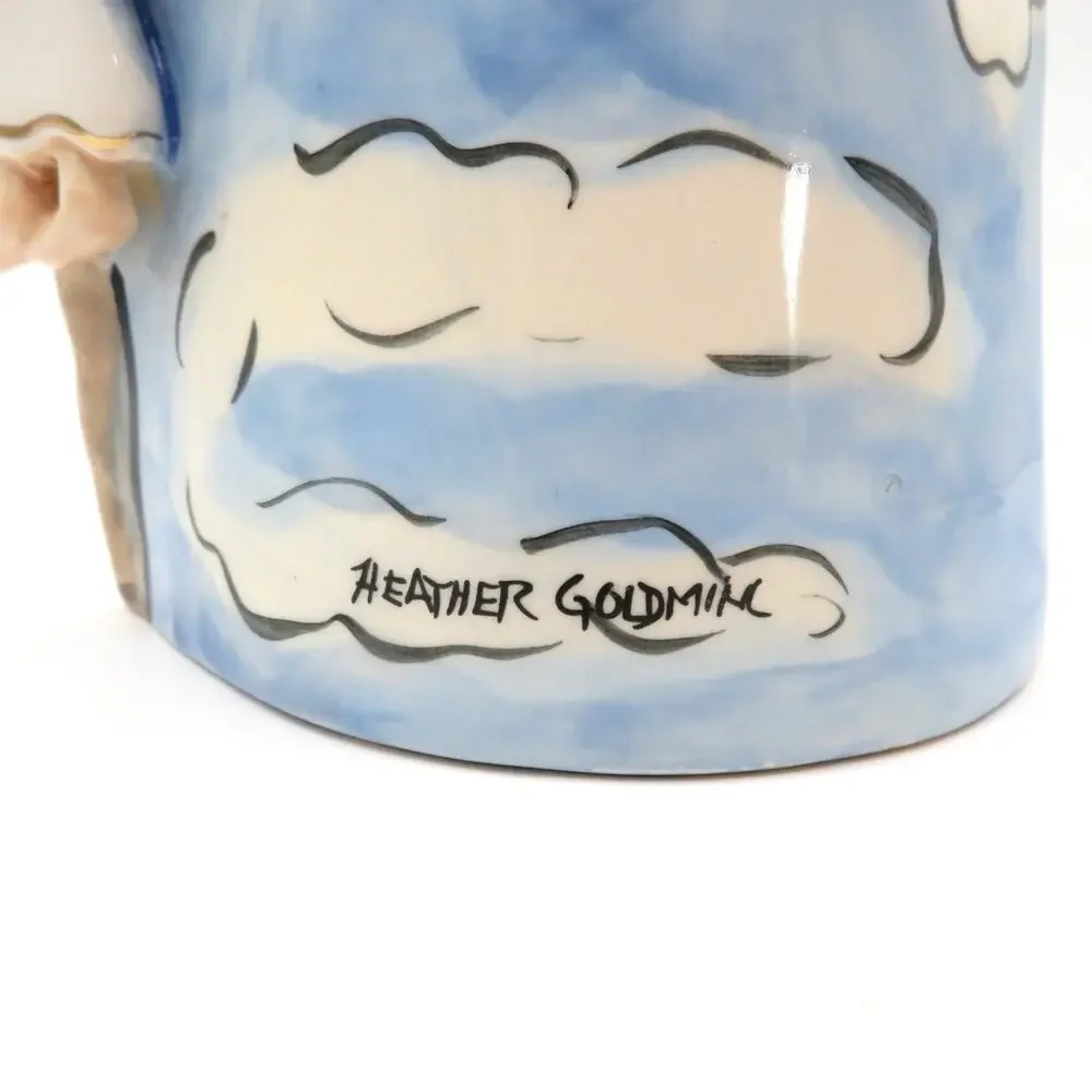 Blue Sky Clayworks Heather Goldminc Cathedral of Angels Tealight Holder 2003
